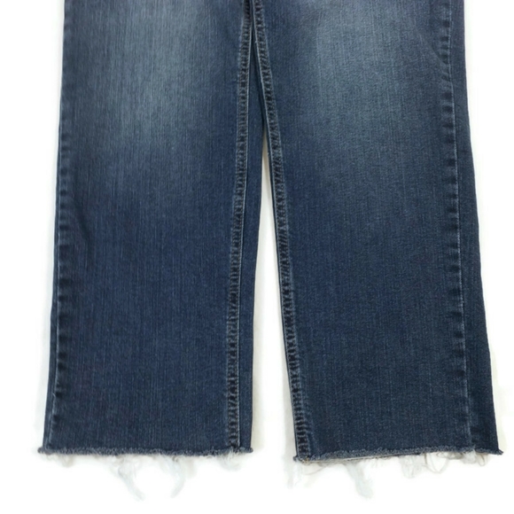 Banana Republic Factory Medium Wash Girlfriend Denim Jeans Womens 30/10 Frayed - Picture 7 of 11